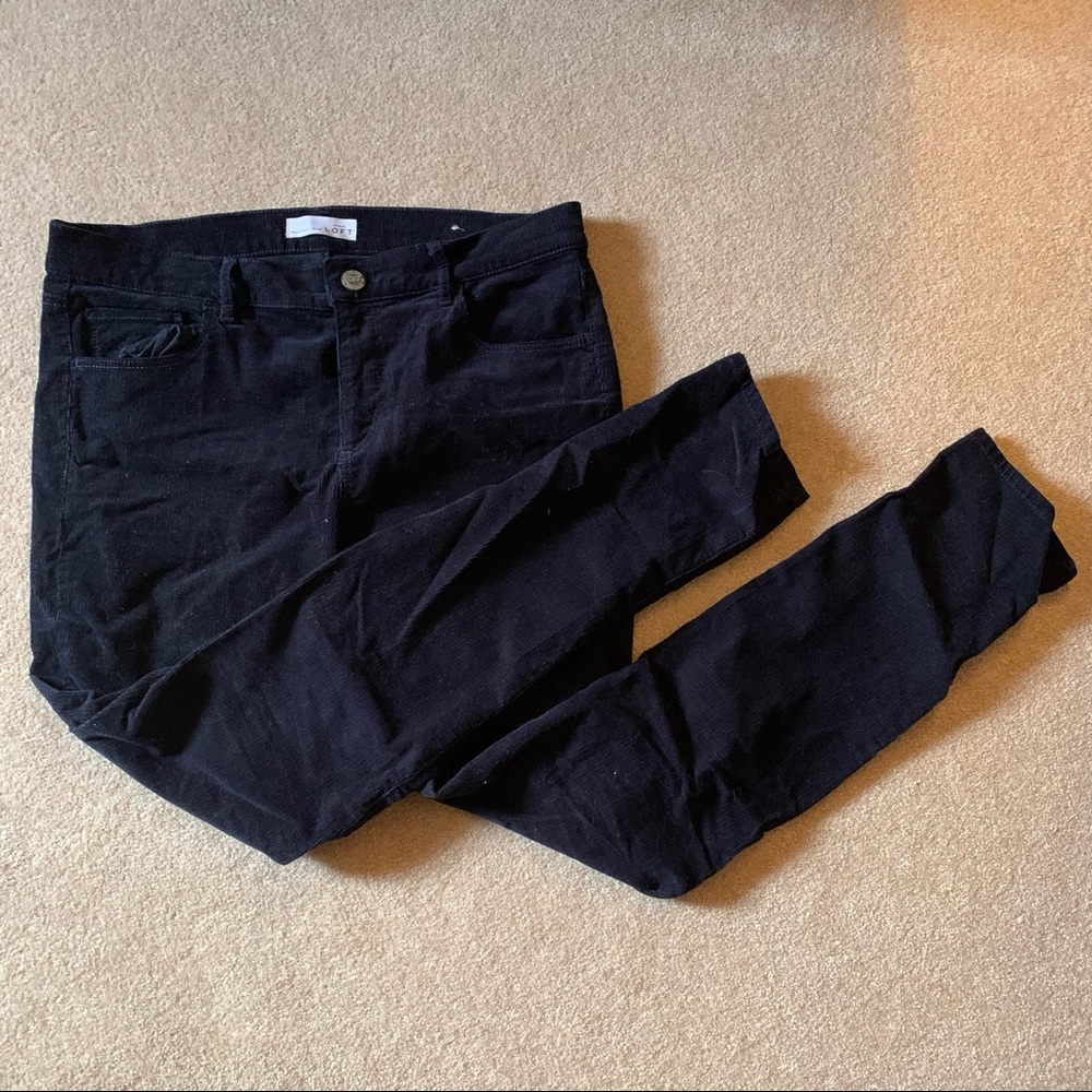 👖LOFT modern skinny corduroy jeans in navy 👖